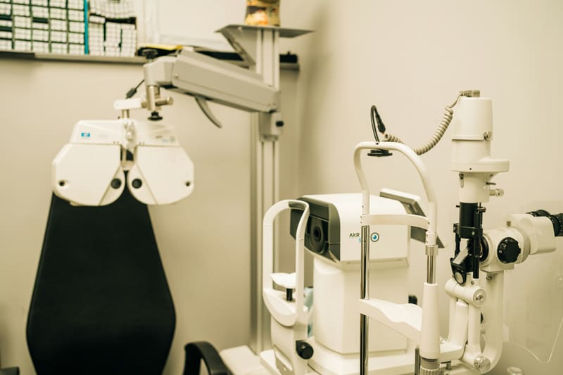 Examen de vue chez l'opticien